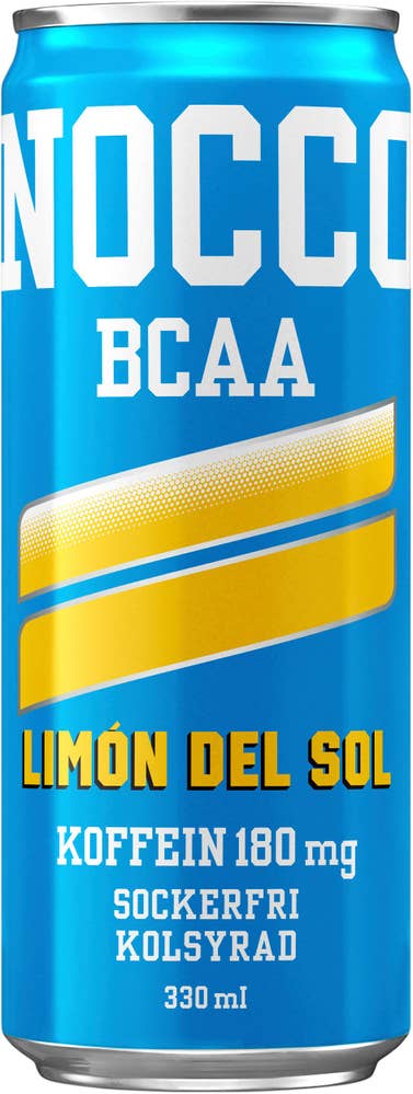 Nocco Energidryck BCAA Limón del Sol Sockerfri