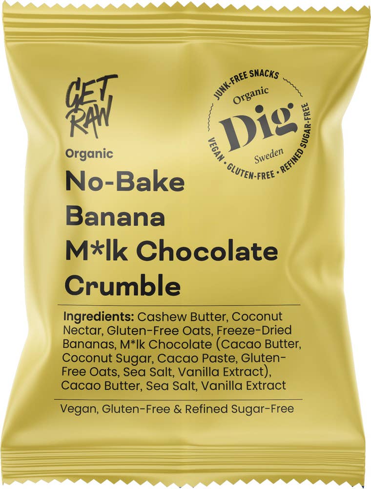 No-Bake Banana M*lk Chocolate Crumble EKO
