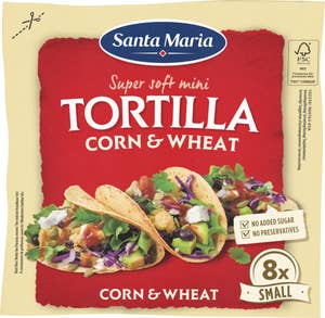 Santa Maria Tortillas Corn & Wheat Small 8-p