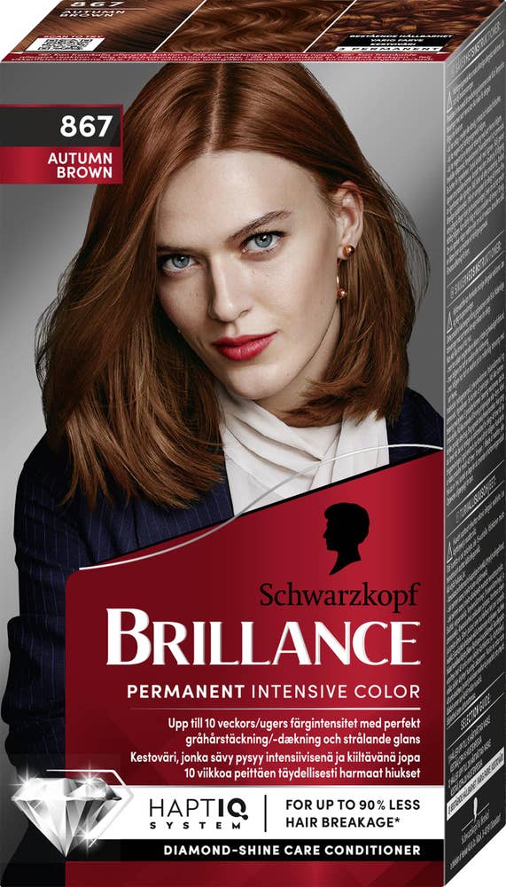Schwarzkopf Brillance Hårfärg 867 Autumn Brown Schwarzkopf