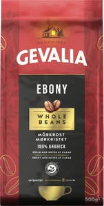 Gevalia Ebony Hela Kaffebönor Mörkrost
