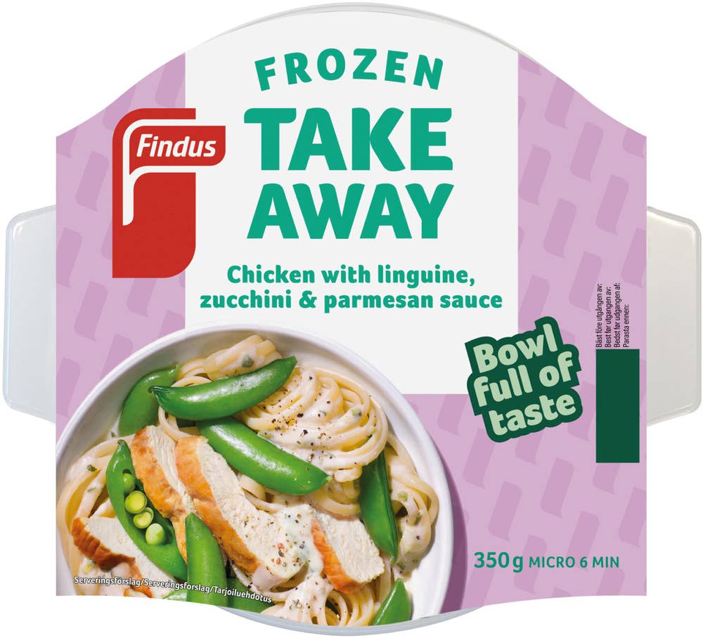 Findus Take Away Bowl Kyckling Linguine Fryst