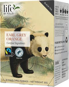 Life by Follis Svart Te Earl Grey Orange Fairtrade