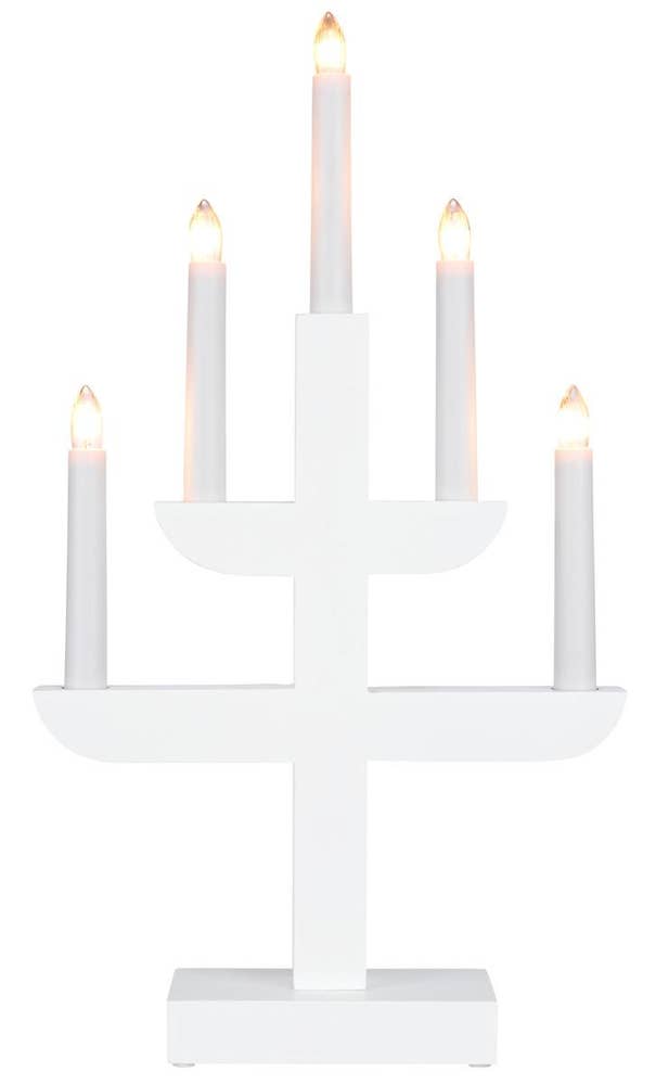 Konstsmide Adventsljusstake Vit Konstsmide