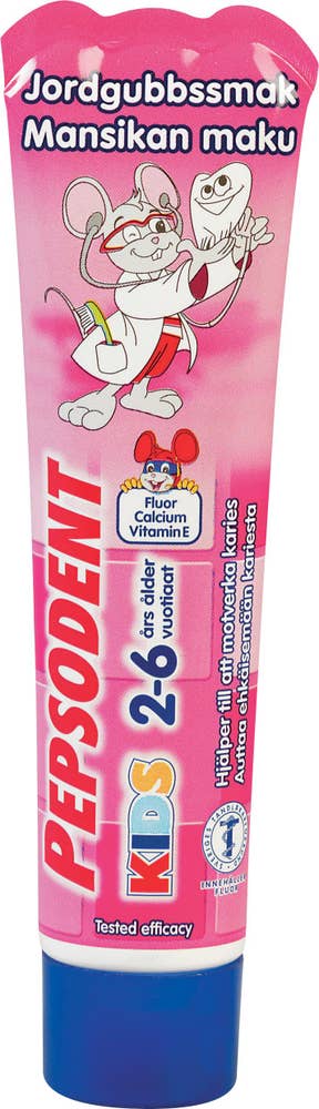 Pepsodent Tandkräm Kids Strawberry Pepsodent