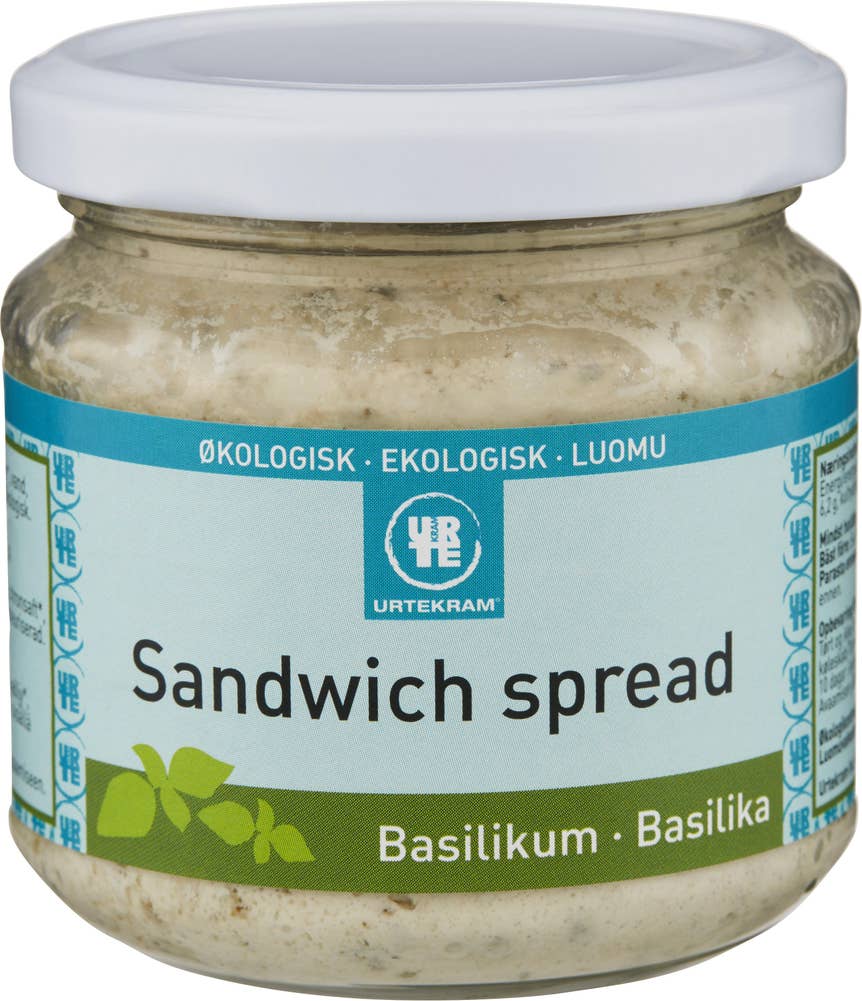 Urtekram Sandwich Spread Basilika Ekologisk Urtekram