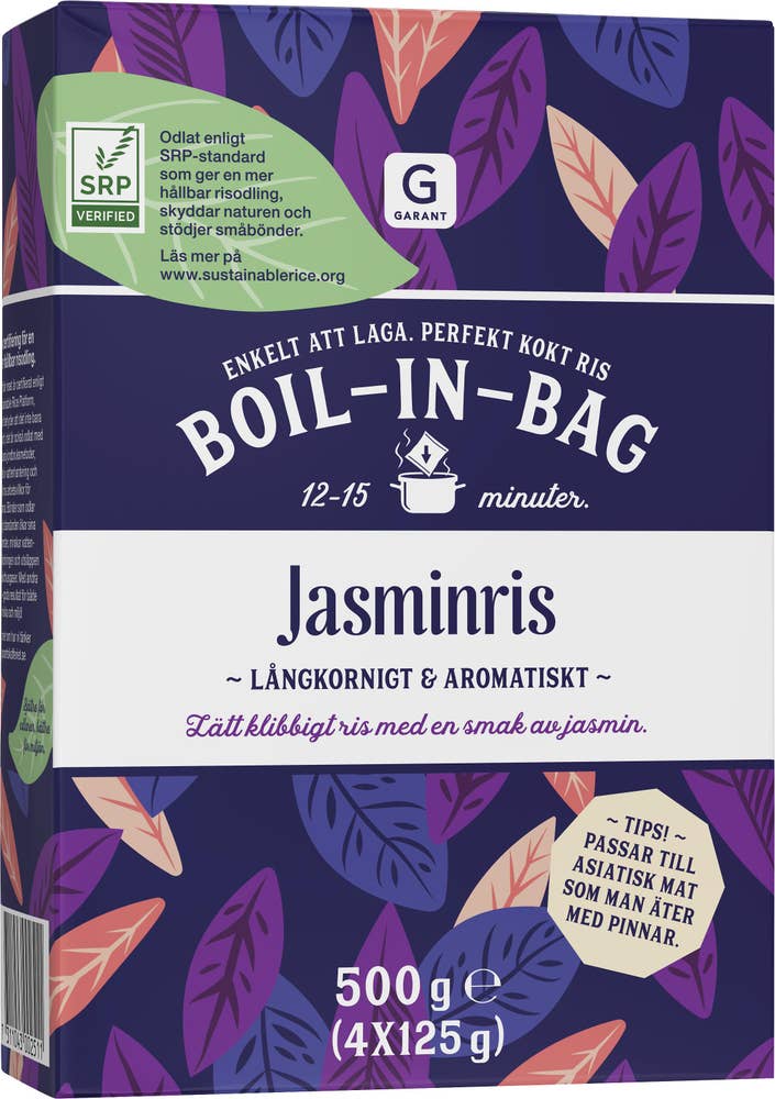 Garant Ris Jasmin Boil-in-Bag 4x125g