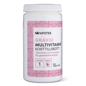 Kronans Apotek Multivitamin Gravid, Tablett, 100 st