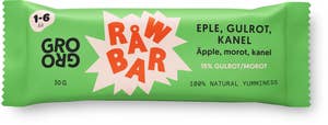 GroGro Råwbar Äpple, Morot & Kanel 1-6 År