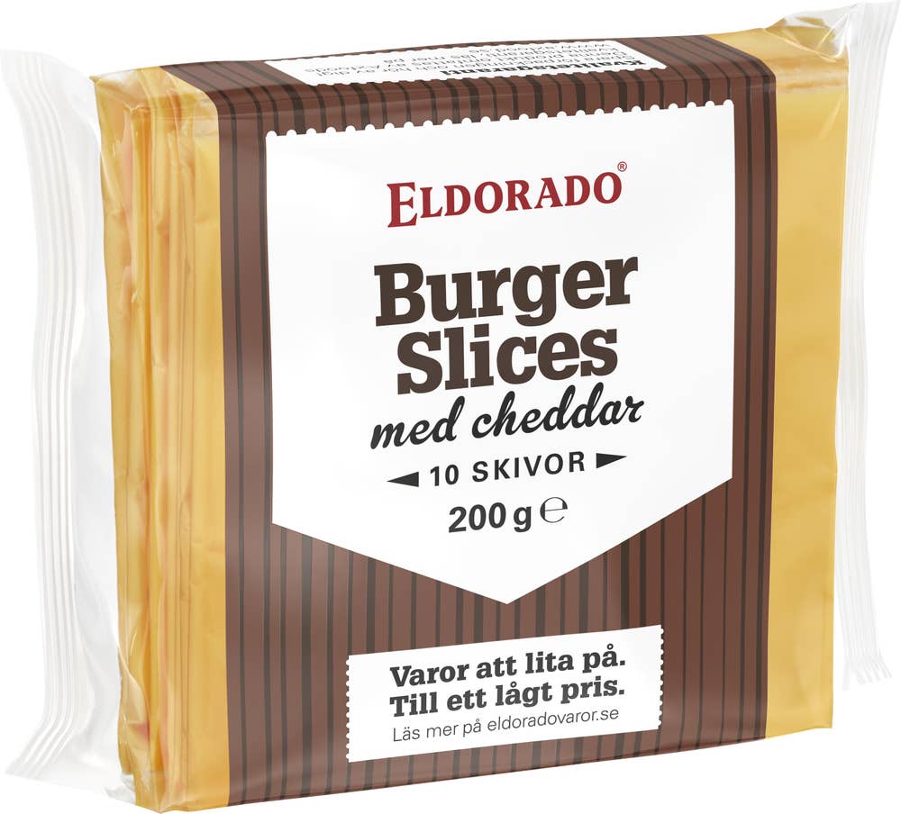 Eldorado Burger Slices med Cheddar