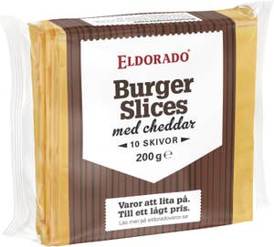 Eldorado Burger Slices med Cheddar