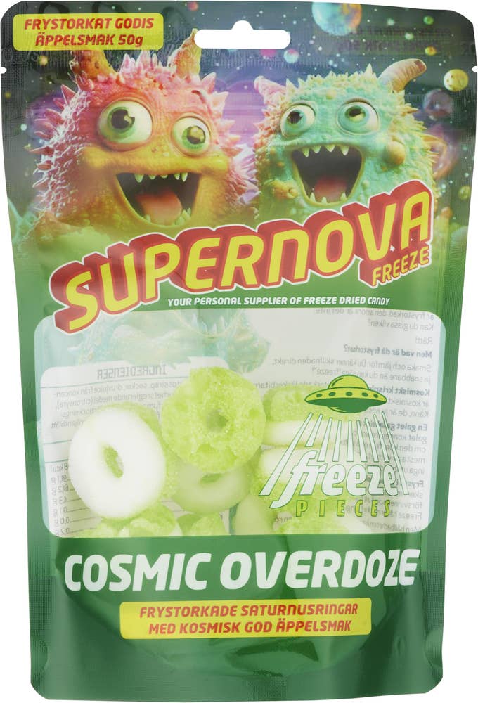 Supernova Freeze Frystorkat Godis Äppelringar