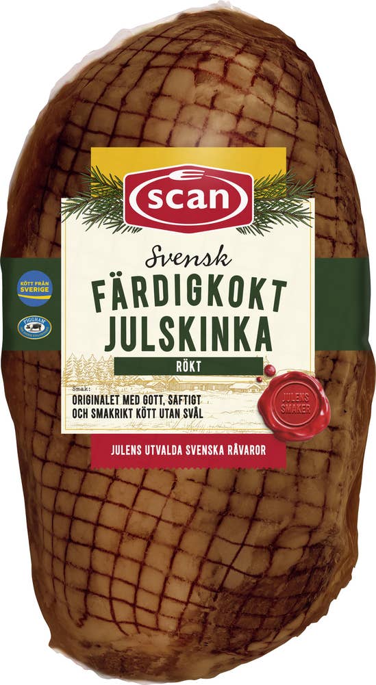 Scan Julskinka Färdigkokt Rökt Viktspann 1,2kg - 1,8kg
