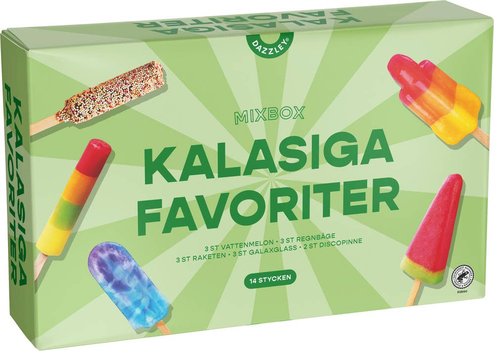 Dazzley Glass Mixbox Kalasiga Favoriter