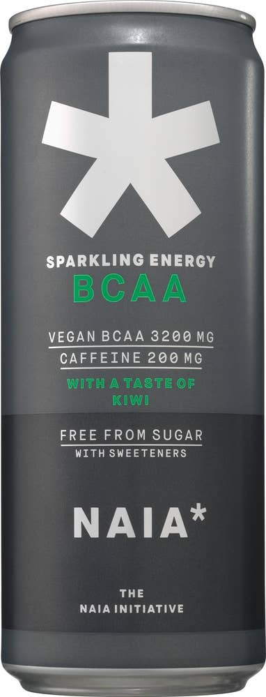 The Naia Initiative Energidryck Sparkling BCAA Kiwi