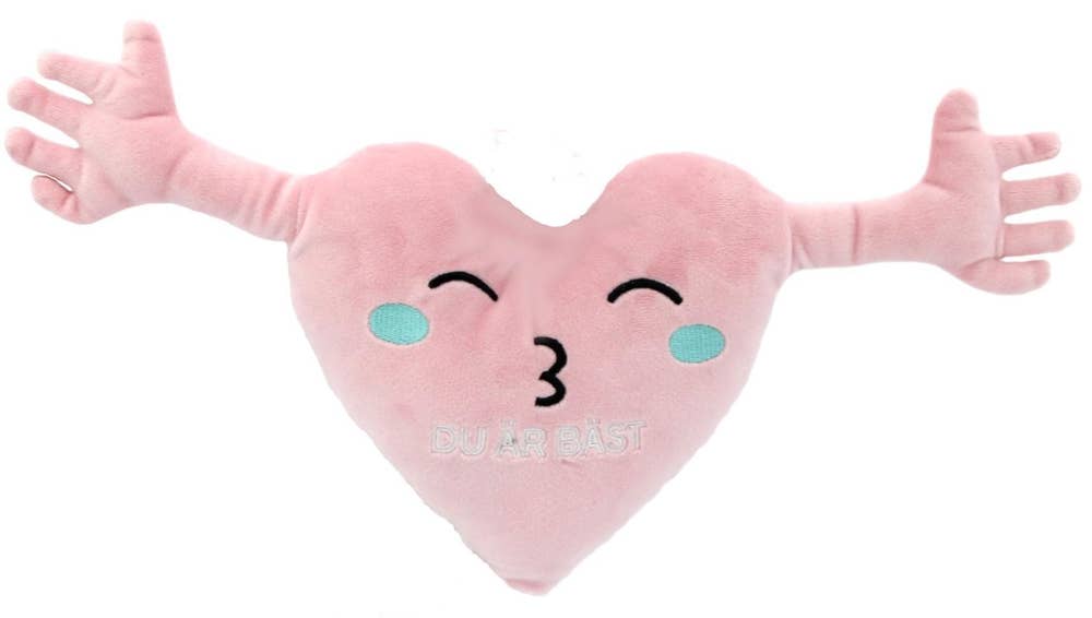 Hedlundgruppen Kramande Hjärta Rosa 23cm