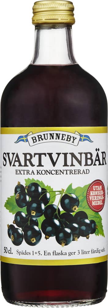Brunneby Saft Svartvinbär Brunneby gård