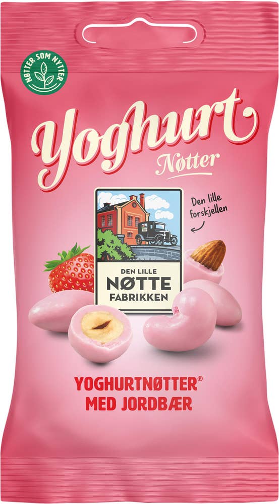 Den Lille Nøttefabrikken Yoghurtnötter Jordgubb