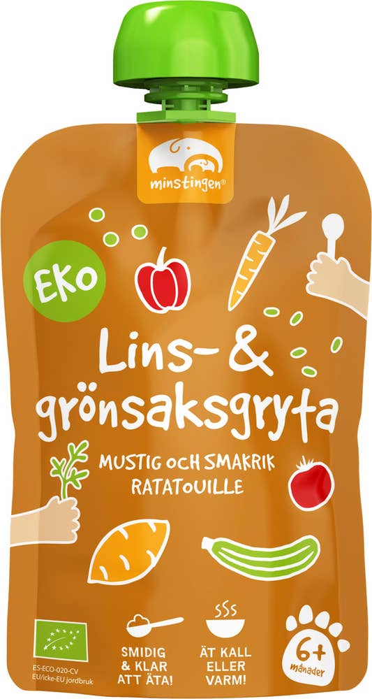 Minstingen Klämmis Lins- & Grönsaksgryta +6M EKO