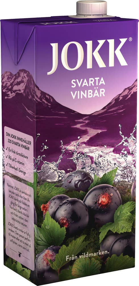 Ej sorterad Svartvinbärsdryck 1L Jokk