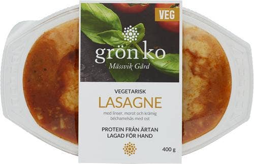 Grön Ko Vegetarisk Lasagne