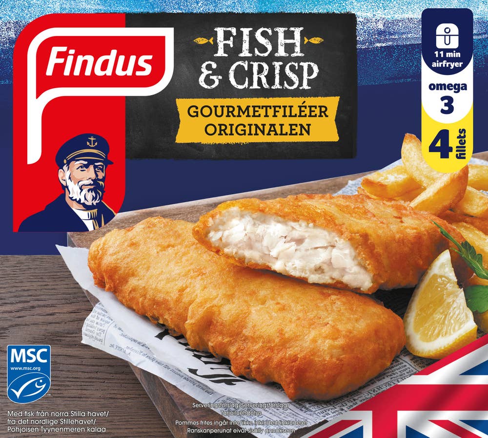 Fish&Crisp Gourmetfileer Fryst MSC