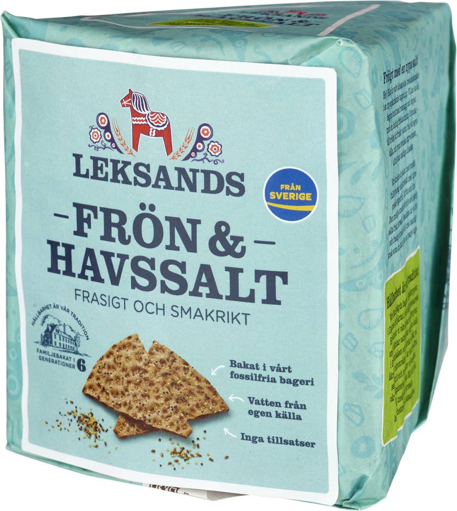 Leksands Knäckebröd Trekantsknäcke Frön & Havssalt