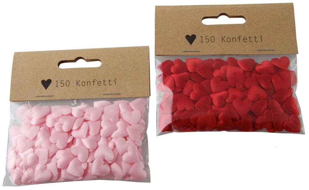 Hedlundgruppen Konfettihjärtan Röda/Rosa
