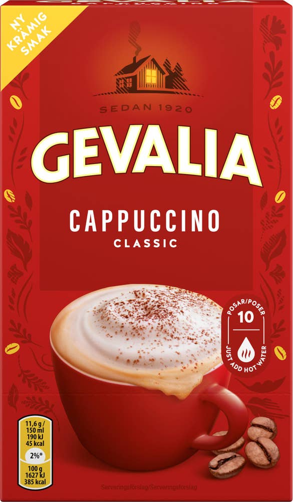Gevalia Snabbkaffe Cappuccino 10-p