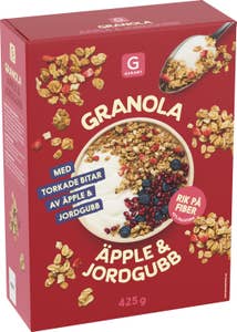 Garant Granola Jordgubb & Äpple