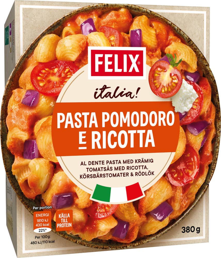 Felix Pasta Pomodoro & Ricotta Fryst