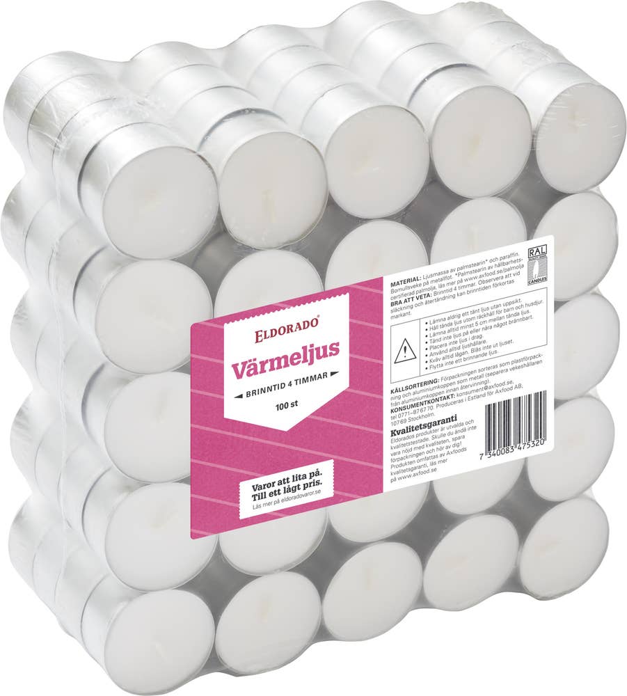 Eldorado Värmeljus 4H