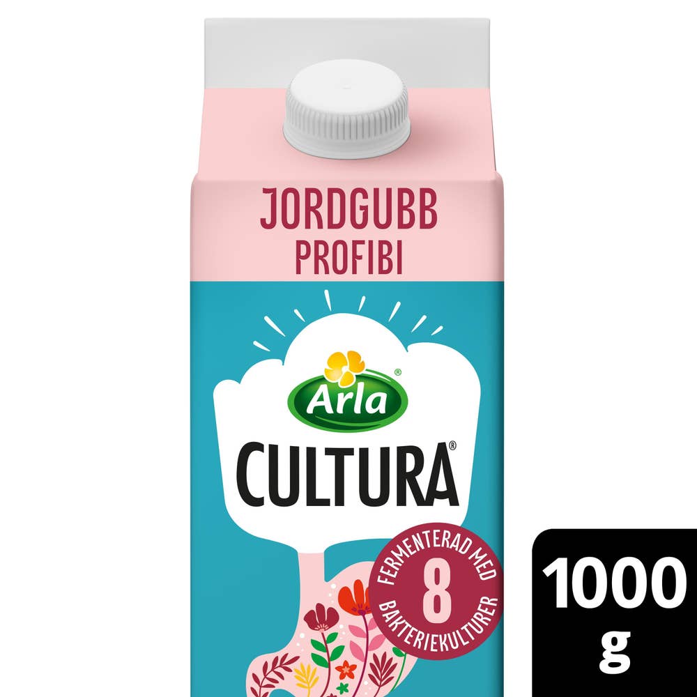 Arla® Cultura® Profibi Filmjölk Jordgubb Laktosfri 2.2%
