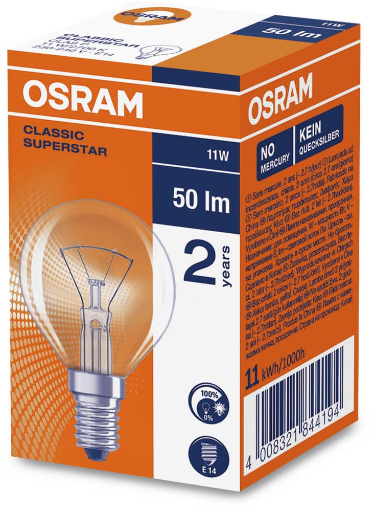 Osram Klotlampa 11W E14