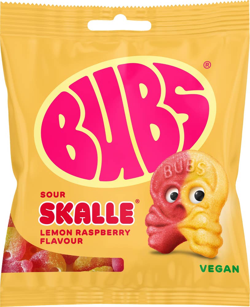 BUBS Sur Skalle Citron & Hallon Veganska