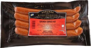 Sorunda korvfabrik Chorizo Hot Smal Kötthalt 83% 4-p