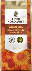 Arvid Nordquist Gran Dia Hela Kaffebönor Mellanmörk