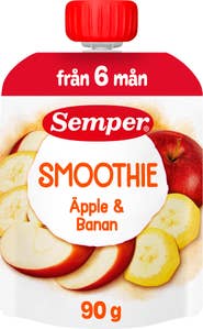 Semper Smoothie Äpple & Banan 6M