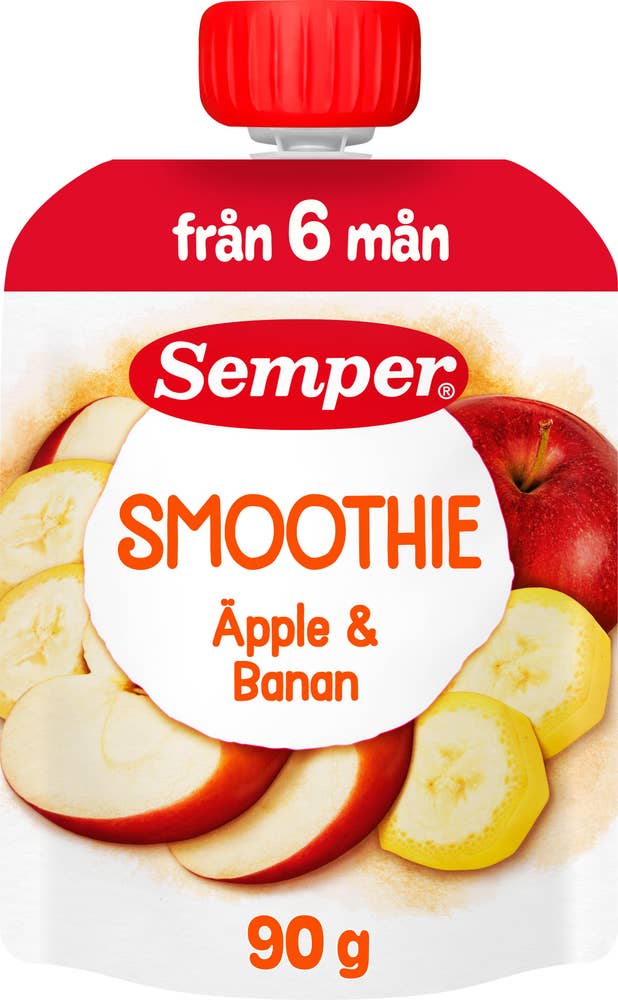 Semper Smoothie Äpple & Banan 6M