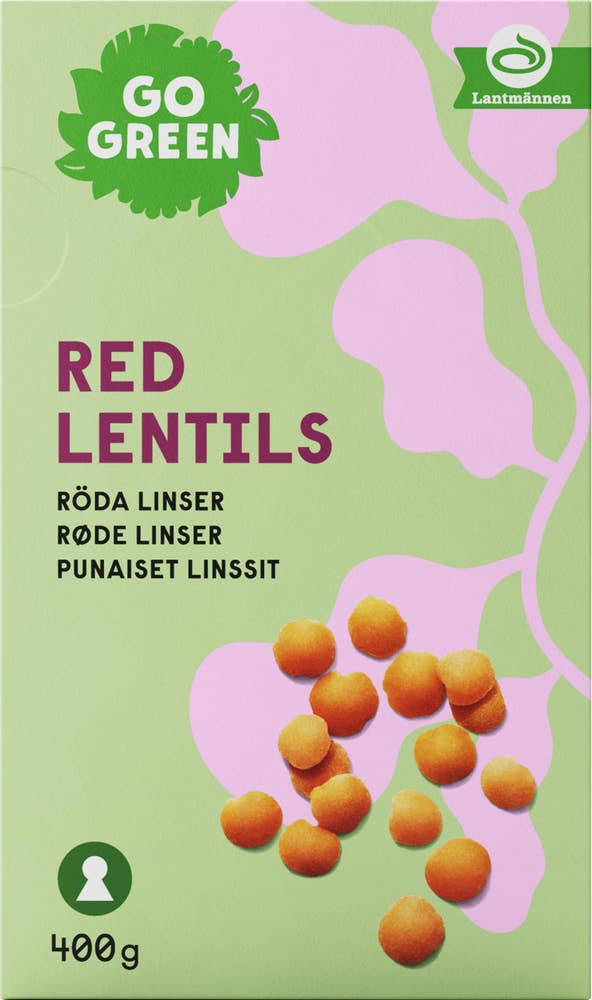 Röda Linser Torkade