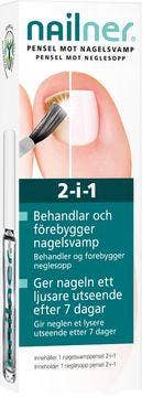 Nailner Pensel 2-i-1 Nagelsvampbehandling, Behandling mot nagelsvamp,
