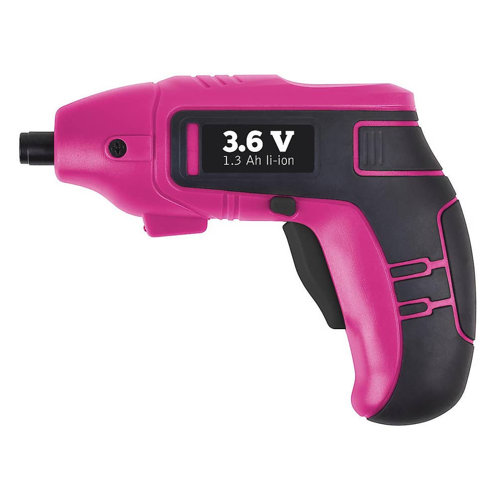 Clas Ohlson Skruvdragare 3,6V Rosa Clas Ohlson