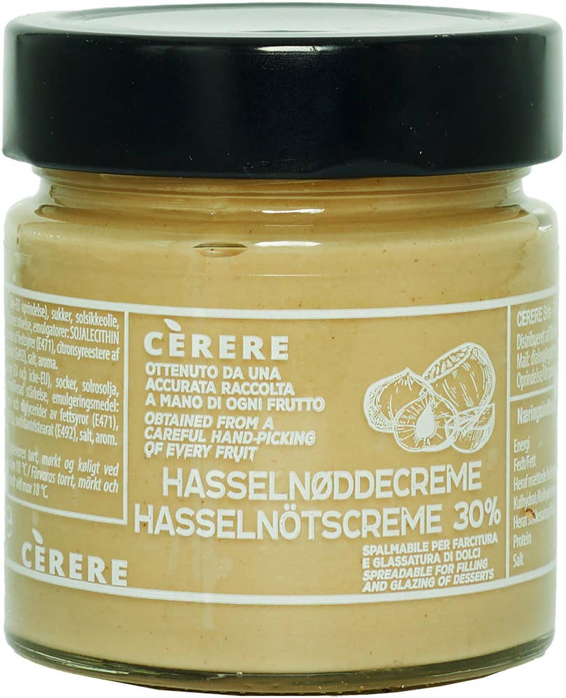 Cèrere Hasselnötskräm 30%