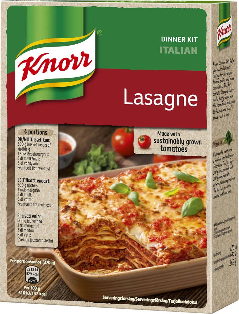 Knorr Middagskit Lasagne