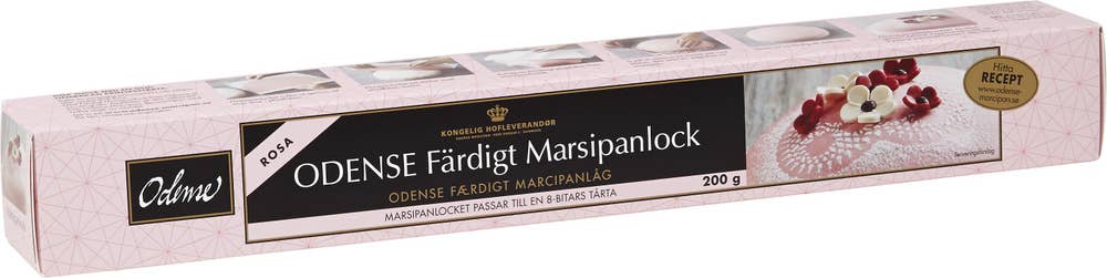 Odense Färdigt Marsipanlock Rosa