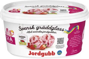 SIA Glass Gräddglass Jordgubb