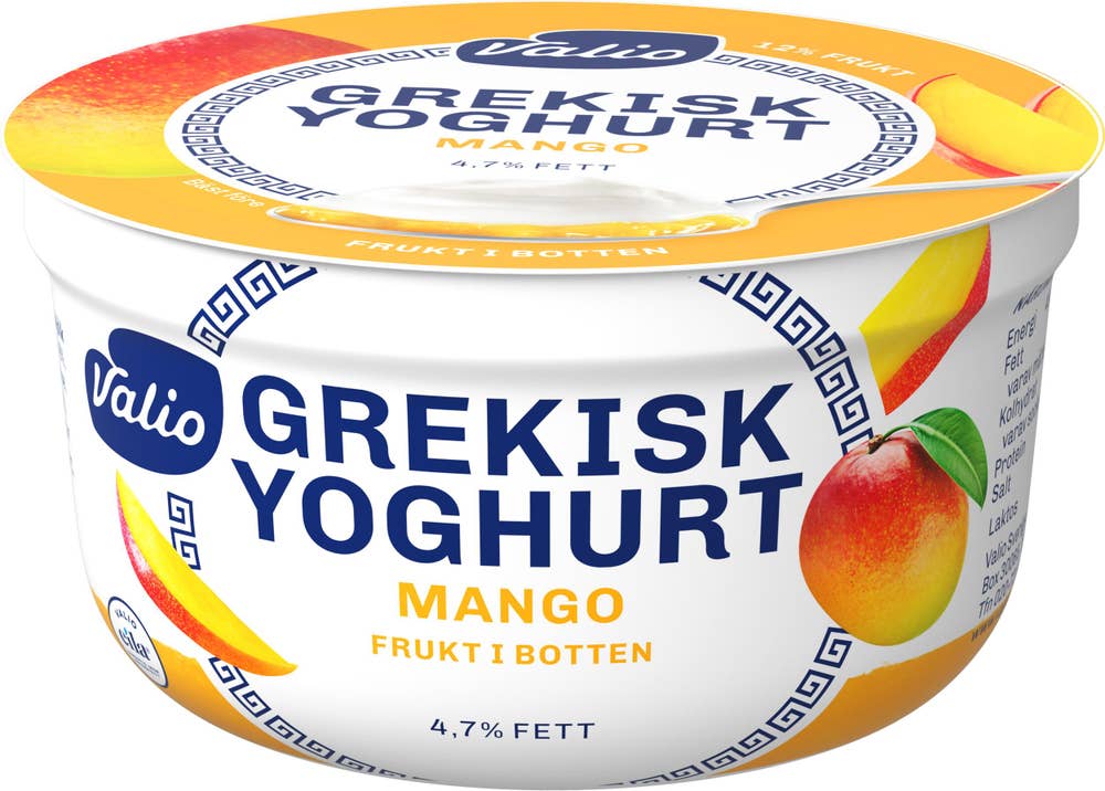 Valio Grekisk Yoghurt Mango Laktosfri 4,7% 150g