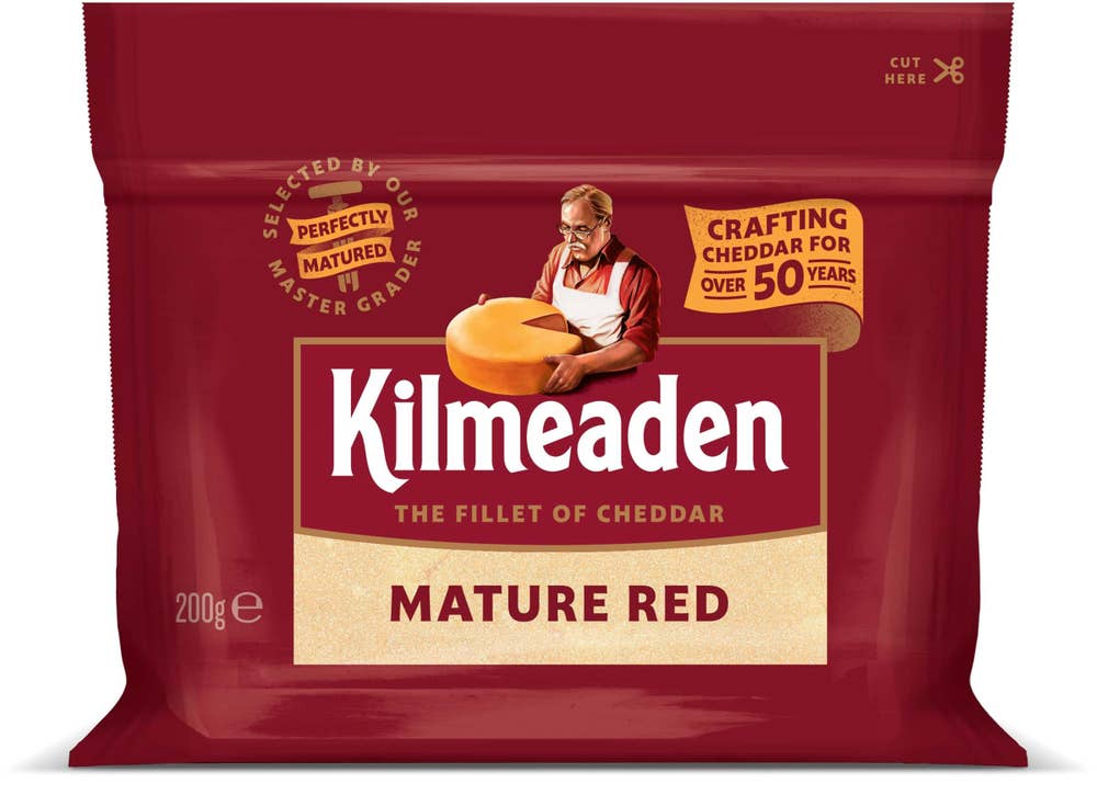 Kilmeaden Cheddar Mature Red Hårdost 32%
