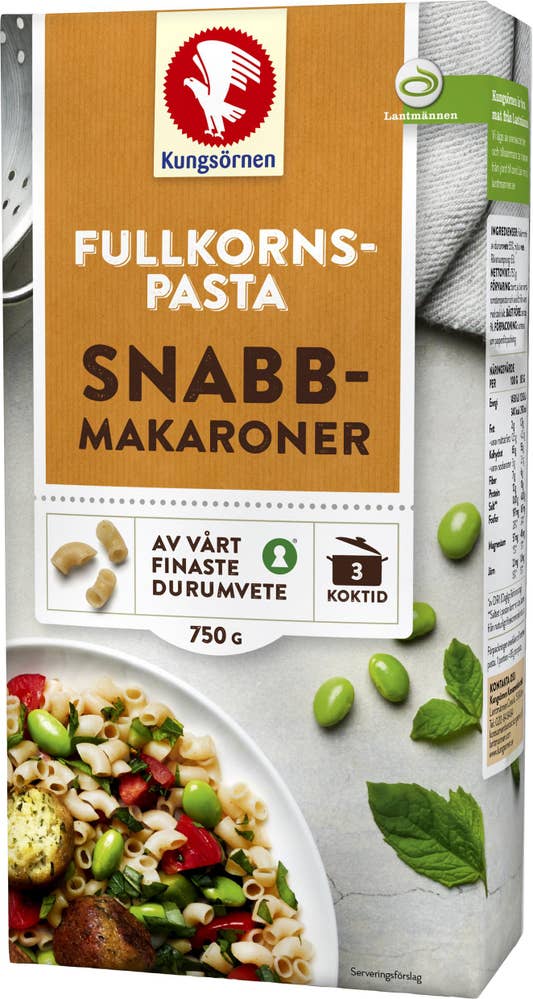 Kungsörnen Snabbmakaroner Fullkorn