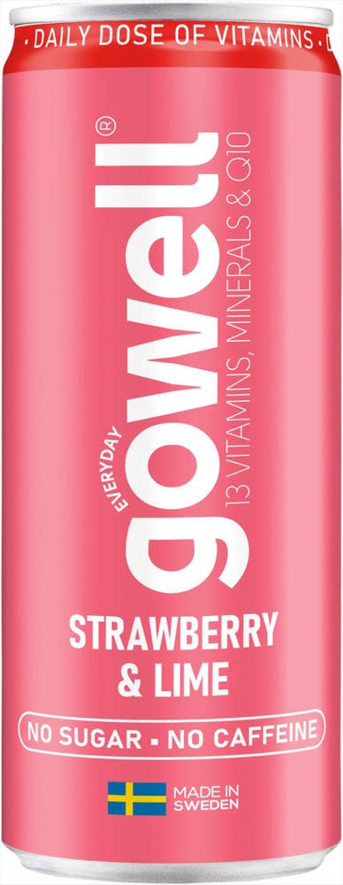 Gowell Funktionsdryck Jordgubb & Lime Sockerfri